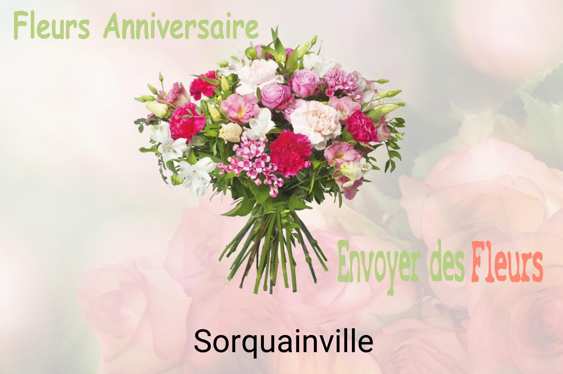 Bouquet de fleurs d’anniversaire livré à Sorquainville